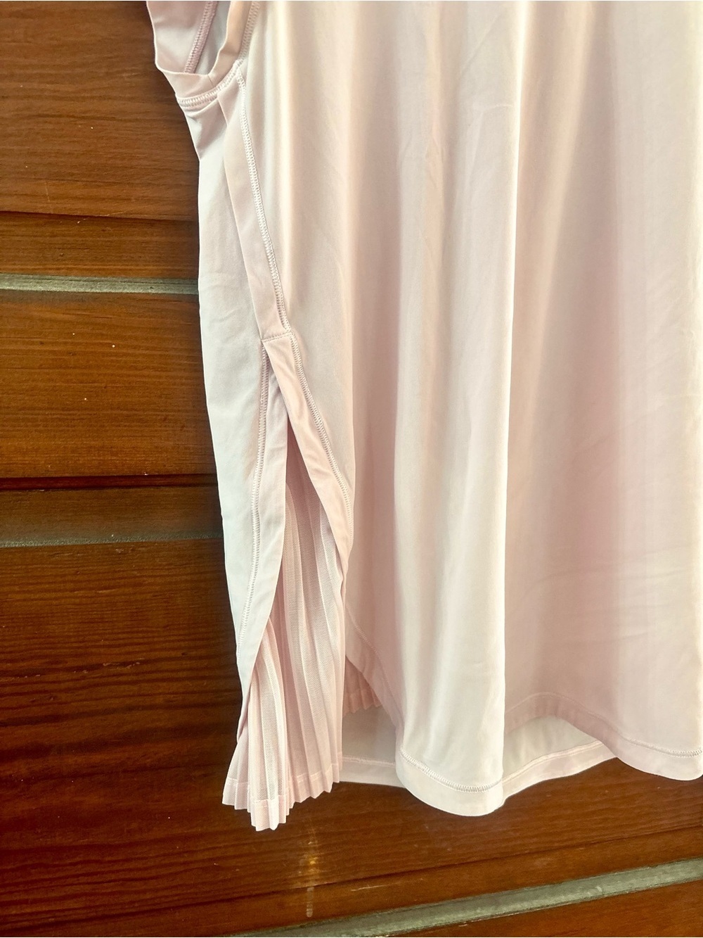 Lululemon Just Pleat It Short Sleeve Top in Pearl Pink *Size Medium - Picture 6 of 10